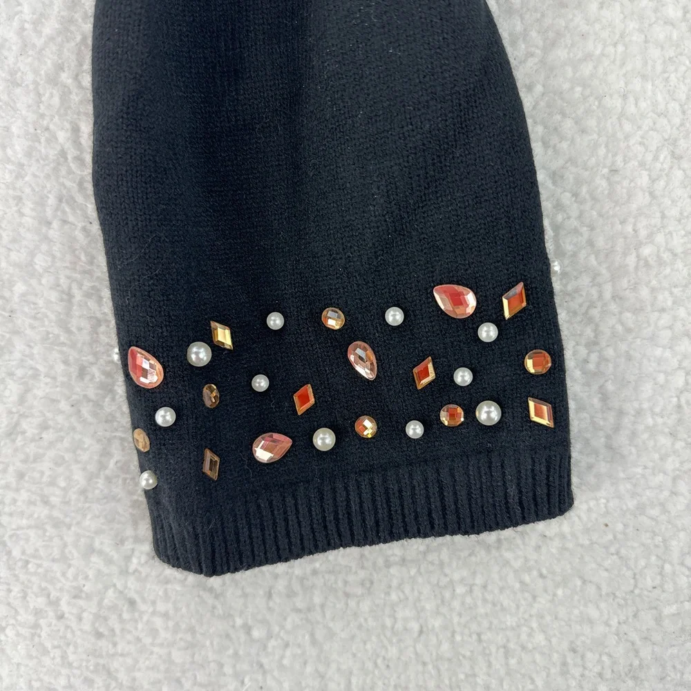 INC International Concepts, Embellished Muffler‎ Scarf Black, MSRP $58.50